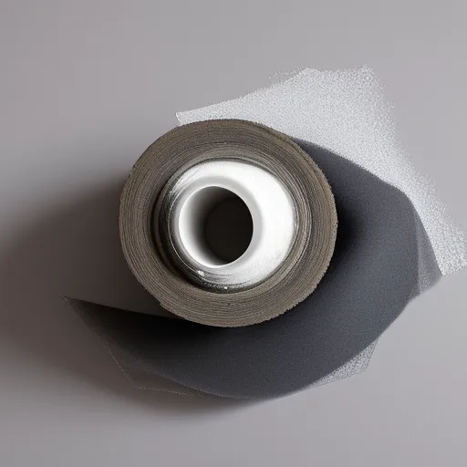 

Une image d'un rouleau de peinture propre et bien enveloppé dans du film plastique pour le conserver entre 2 couches de peinture.