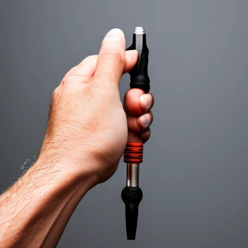 

A close-up image of a person's hand holding a screwdriver, with the tip of the screwdriver inserted into a screw.