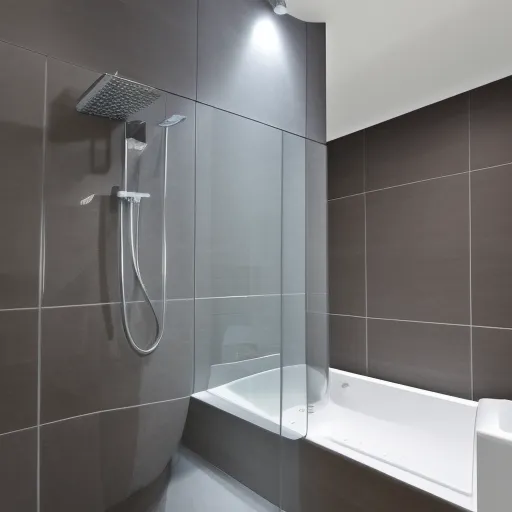 

Une image d'une salle de bain luxueuse et moderne, avec des accessoires pratiques et abordables, tels qu'une baignoire à remous, des serviettes