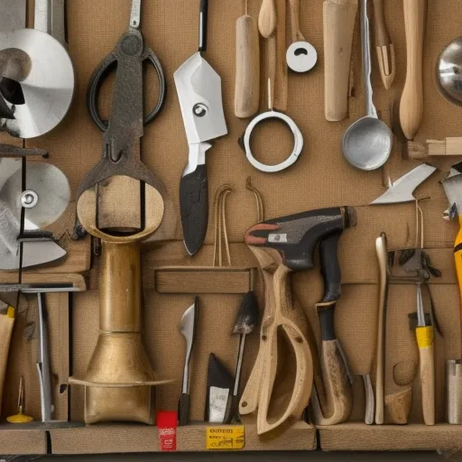 

Une image d'une boîte à outils contenant des outils de menuiserie variés, tels que des scies, des marteaux, des tournevis et des pinces, ains